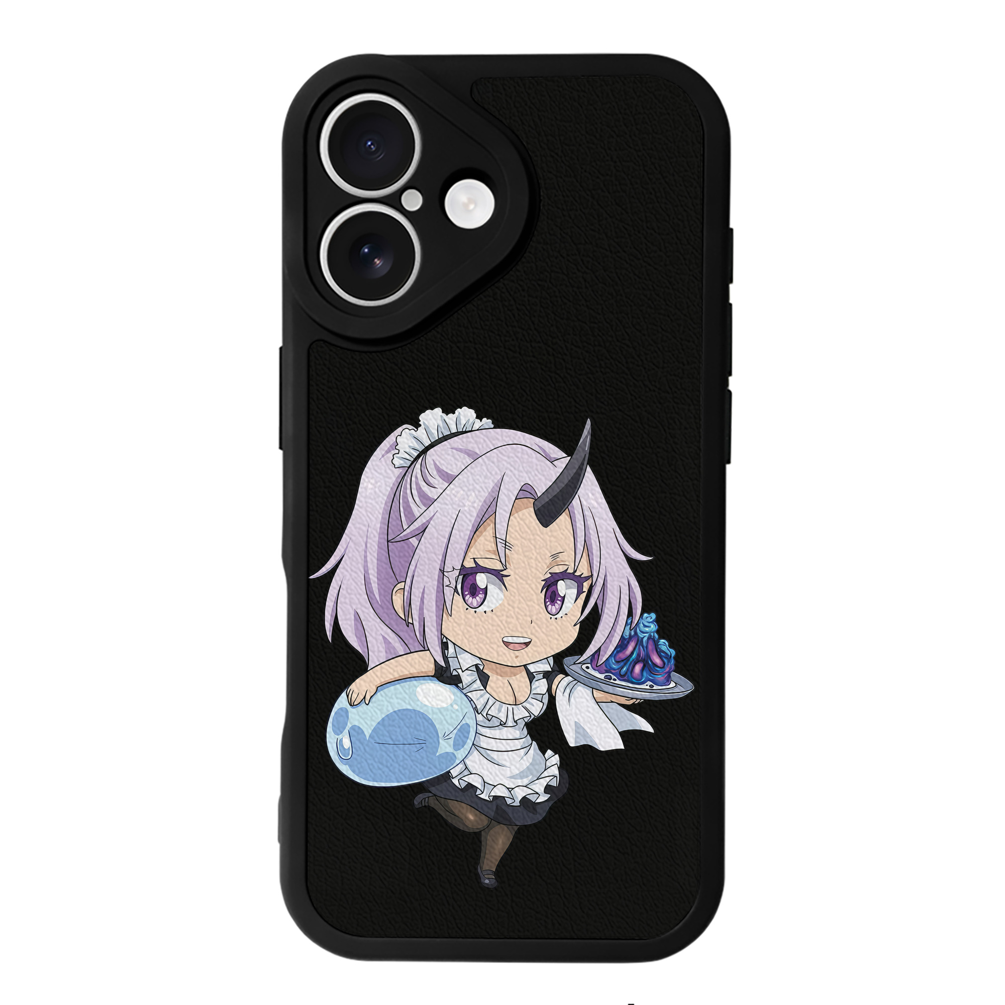 （画像用） 転スラ Regarding Reincarnated to Slime 【iPhone 16シリーズ対応】シリコンスマホケース（レザー調） 材質：シリコン